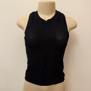 Spiritual Gangster Women’s Tank Top Black Mesh Workout Gym XS Small Minimalist